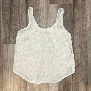 Anthropologie Cloth & Stone Gauze Open Back Halter Top - Small